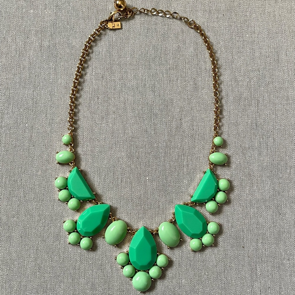 Kate Spade green rhinestone necklace